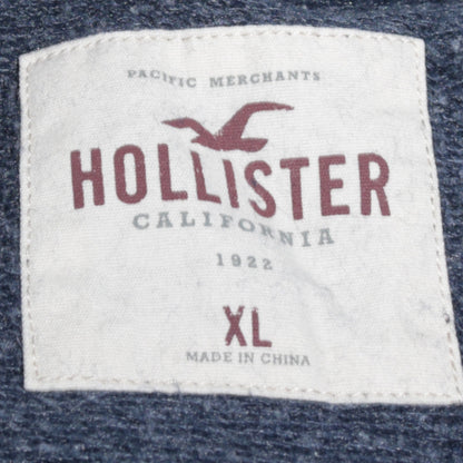 Mens UK Size XL Hollister Blue Pullover Sweatshirt