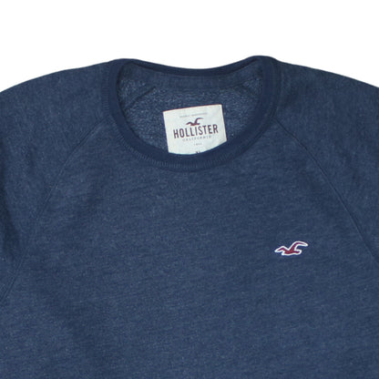 Mens UK Size XL Hollister Blue Pullover Sweatshirt