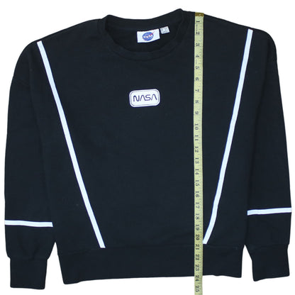 Womens UK Size S Primark Black Pullover Sweatshirt