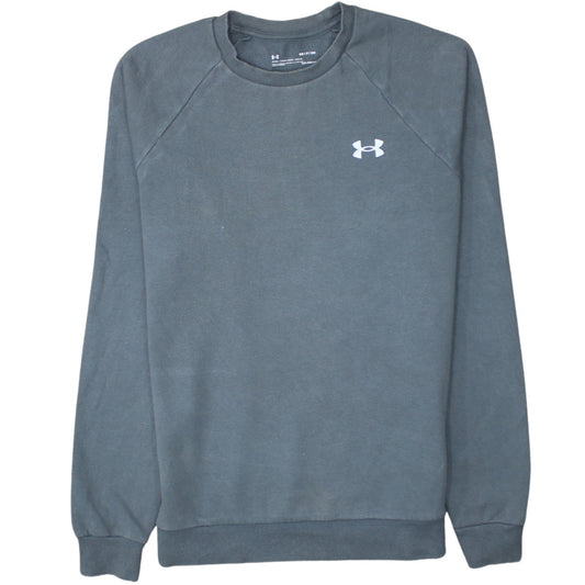 Mens UK Size S Under armour Grey Pullover Sweatshirt