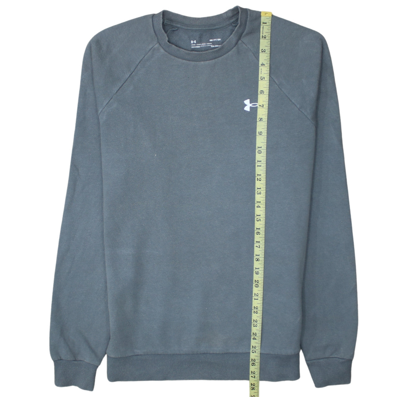 Mens UK Size S Under armour Grey Pullover Sweatshirt