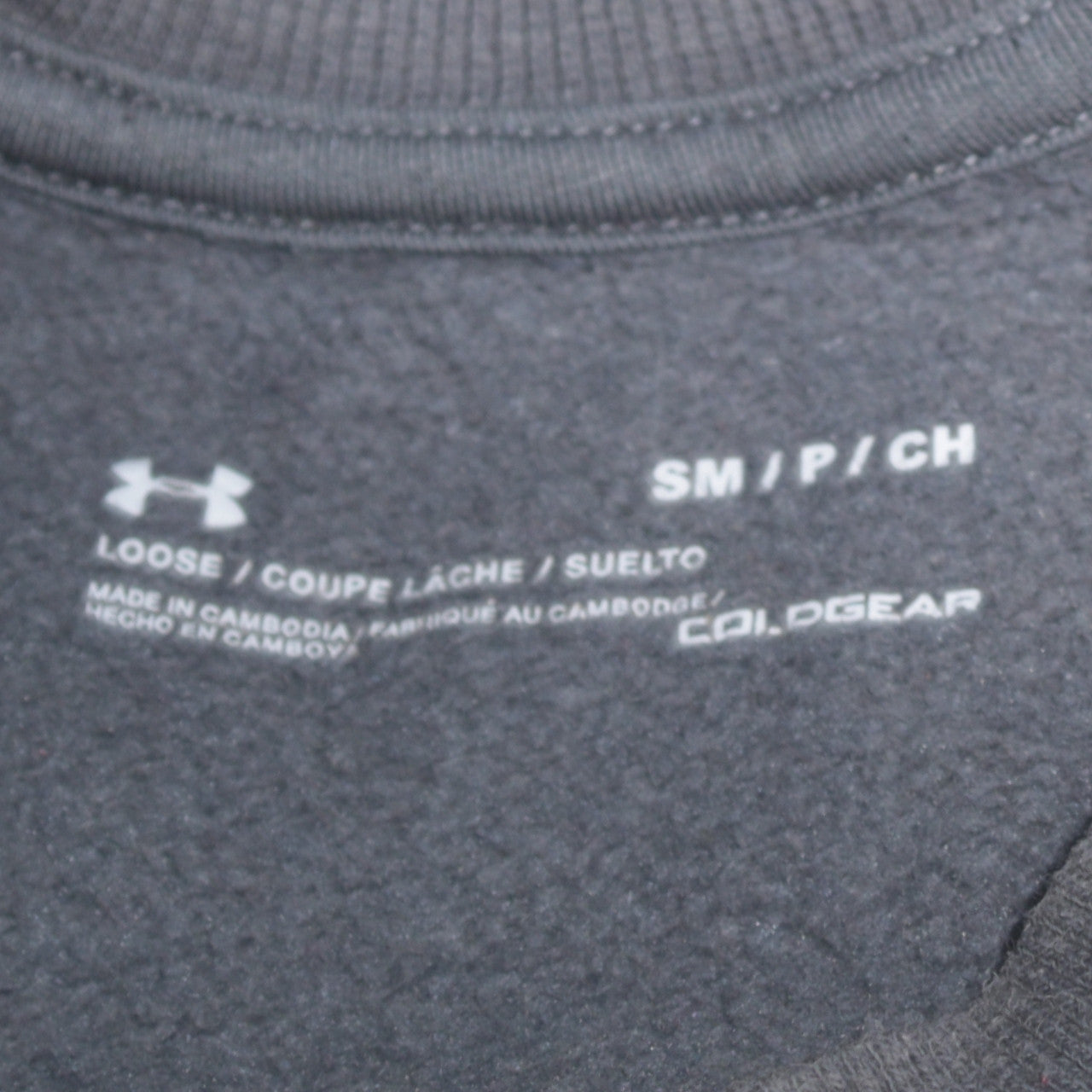 Mens UK Size S Under armour Grey Pullover Sweatshirt