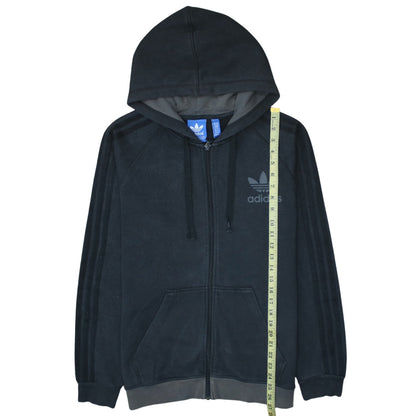 Mens UK Size M adidas Black Full Zip Hoodie