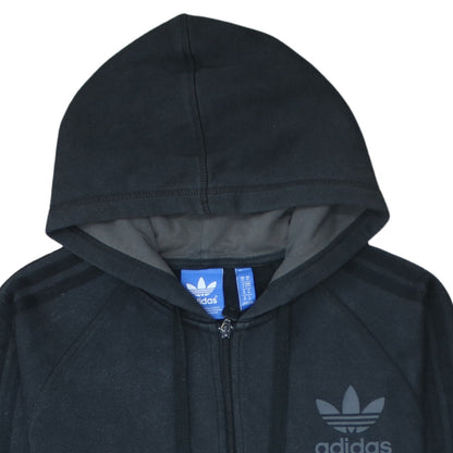 Mens UK Size M adidas Black Full Zip Hoodie