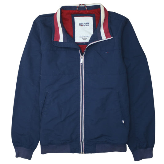Mens UK Size XL Hilfiger Denim Blue Bomber Jacket