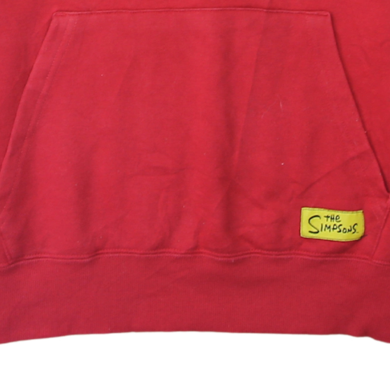 Mens UK Size S The Simpsons Red Pullover Hoodie