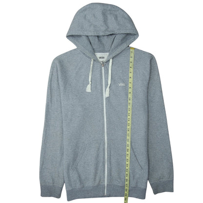 Mens UK Size L VANS Grey Full Zip Hoodie