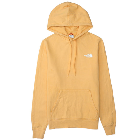 Mens UK Size S The North Face Yellow Pullover Hoodie