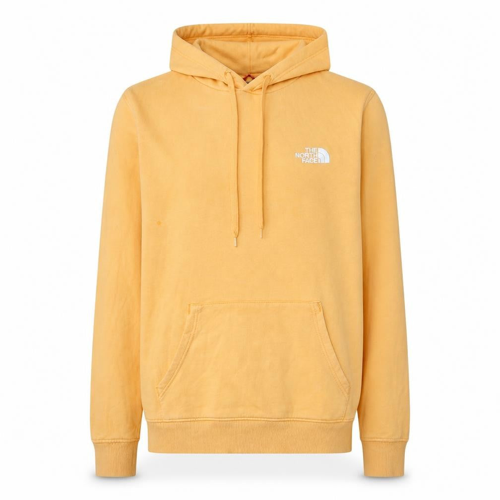 Mens UK Size S The North Face Yellow Pullover Hoodie