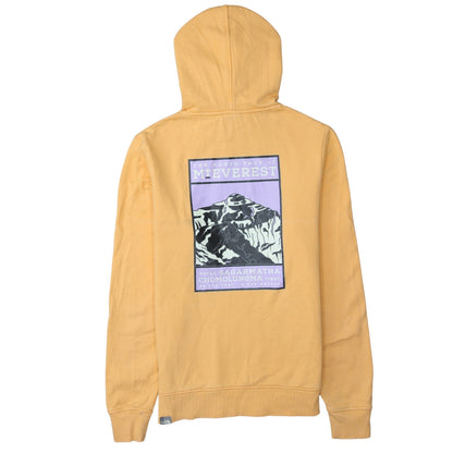 Mens UK Size S The North Face Yellow Pullover Hoodie