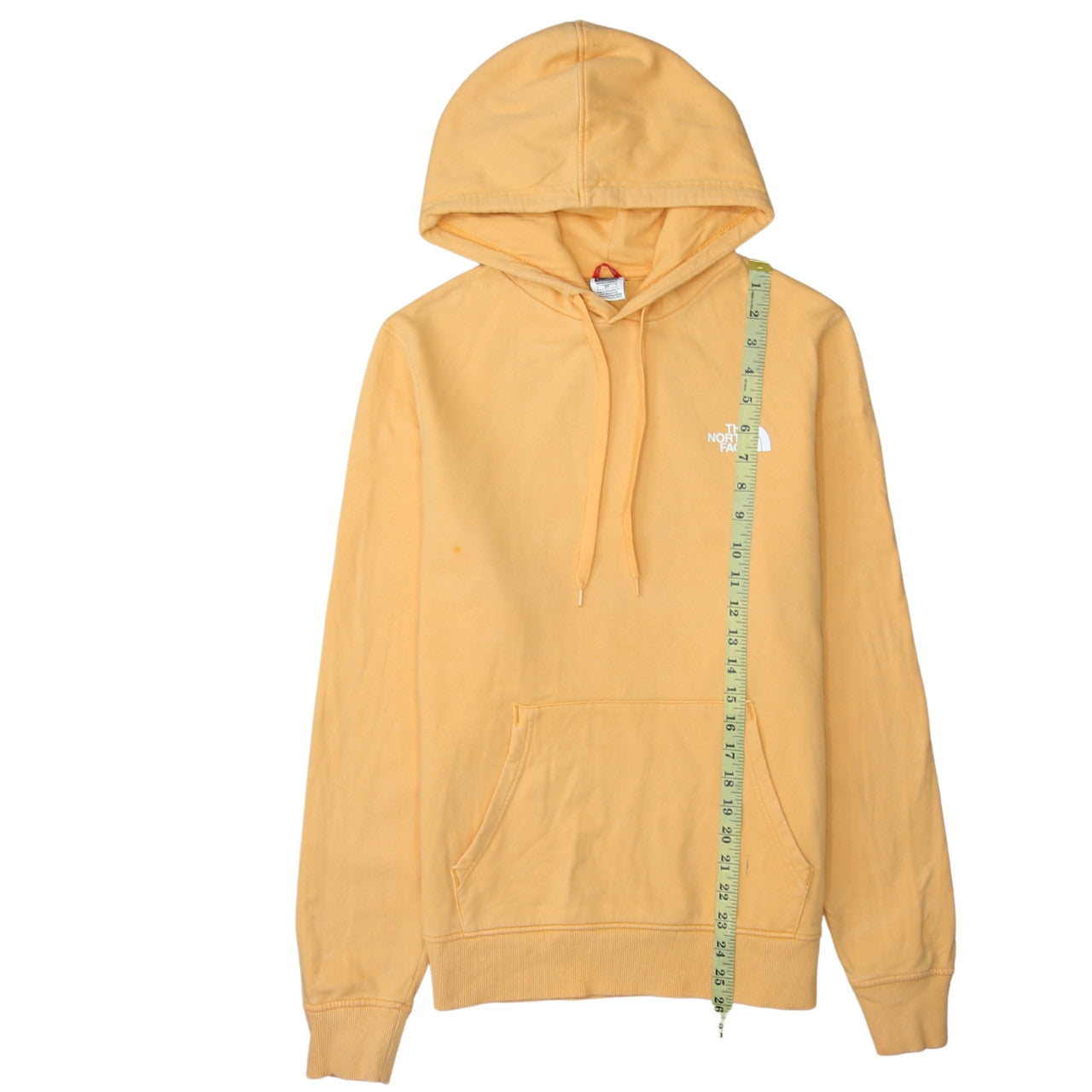 Mens UK Size S The North Face Yellow Pullover Hoodie