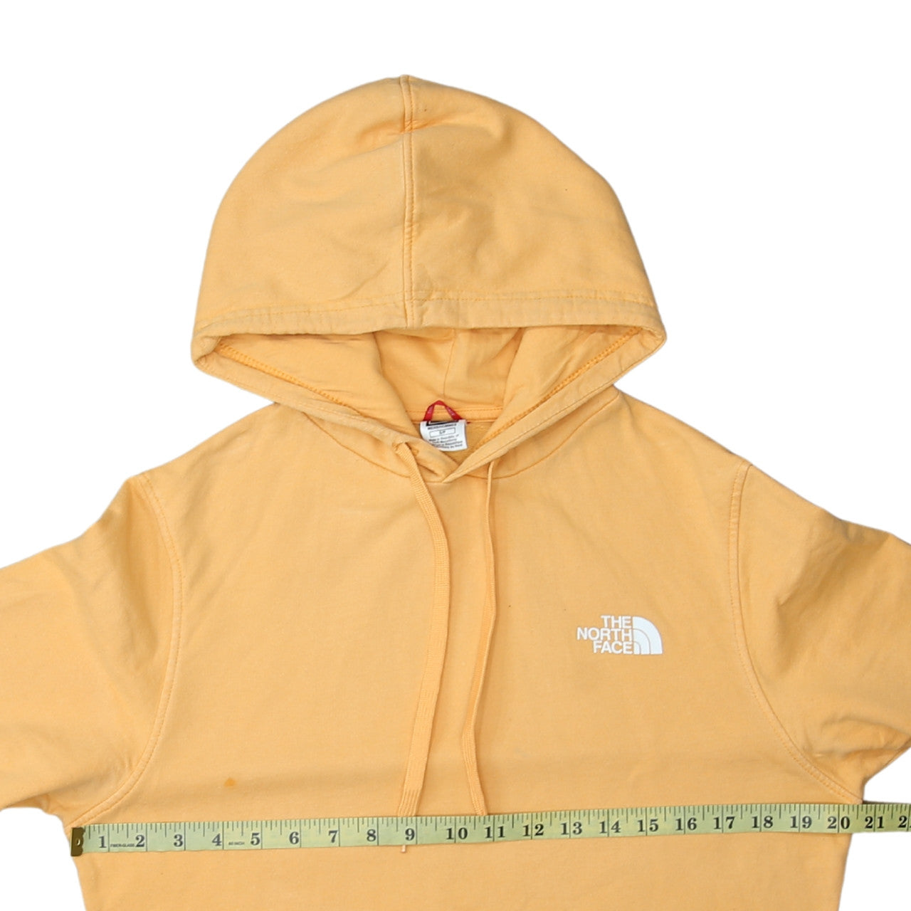Mens UK Size S The North Face Yellow Pullover Hoodie