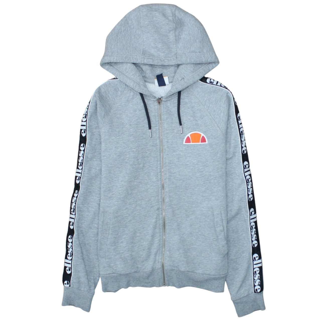 Mens UK Size M ellesse Grey Full Zip Hoodie