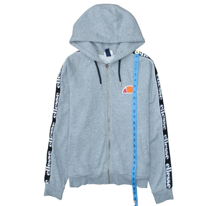 Mens UK Size M ellesse Grey Full Zip Hoodie