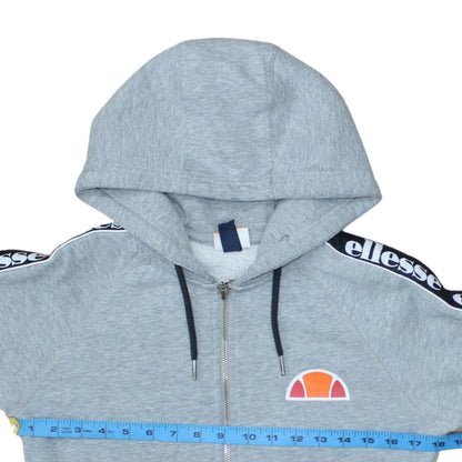 Mens UK Size M ellesse Grey Full Zip Hoodie