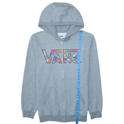 Mens UK Size L VANS Grey Full Zip Hoodie