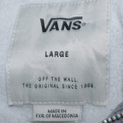 Mens UK Size L VANS Grey Full Zip Hoodie