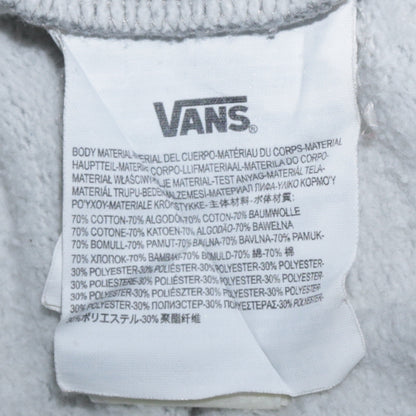 Mens UK Size L VANS Grey Full Zip Hoodie