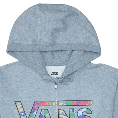 Mens UK Size L VANS Grey Full Zip Hoodie