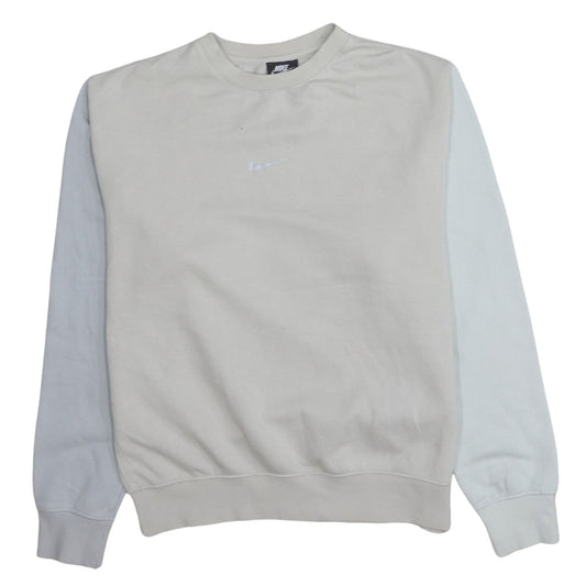 Womens UK Size S Nike Beige Pullover Sweatshirt