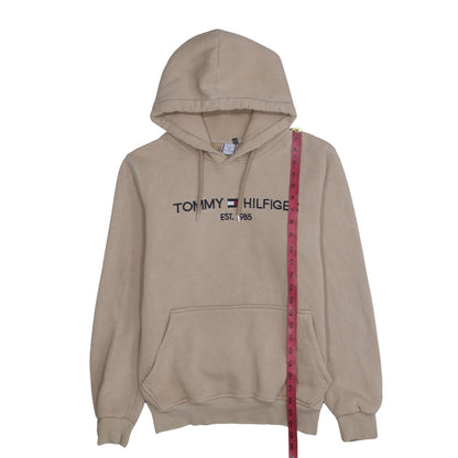 Mens UK Size S Tommy Hilfiger Beige Pullover Hoodie