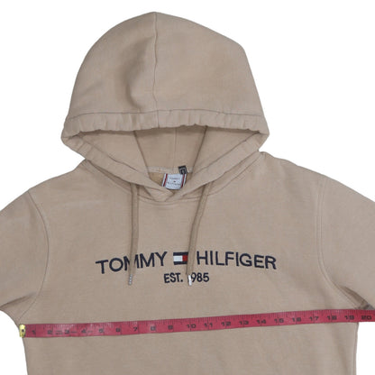 Mens UK Size S Tommy Hilfiger Beige Pullover Hoodie
