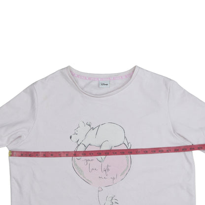 Womens UK Size M Disney Pink Pullover Sweatshirt