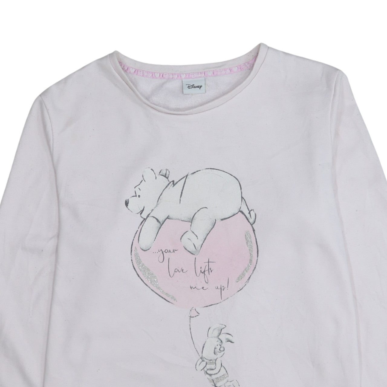 Womens UK Size M Disney Pink Pullover Sweatshirt