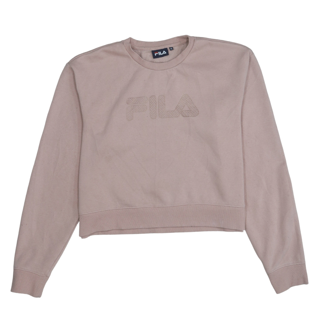 Womens UK Size XL FILA Beige Pullover Sweatshirt