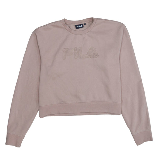 Womens UK Size XL FILA Beige Pullover Sweatshirt