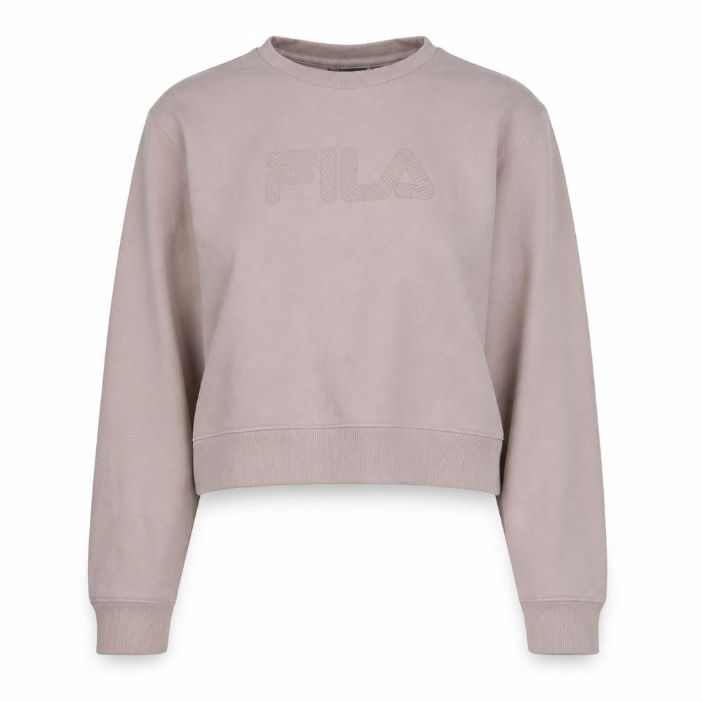 Womens UK Size XL FILA Beige Pullover Sweatshirt