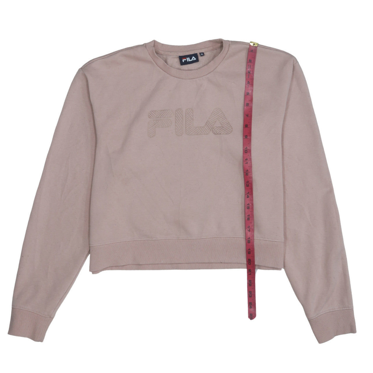 Womens UK Size XL FILA Beige Pullover Sweatshirt