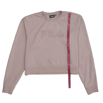 Womens UK Size XL FILA Beige Pullover Sweatshirt