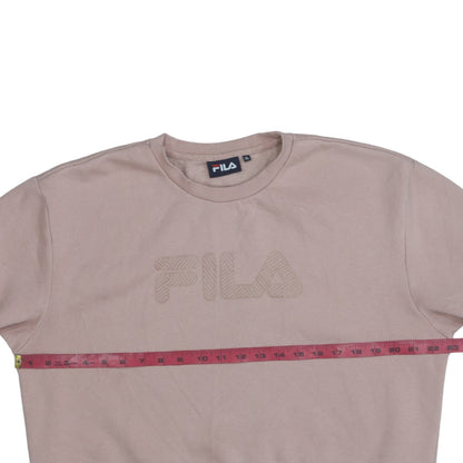 Womens UK Size XL FILA Beige Pullover Sweatshirt