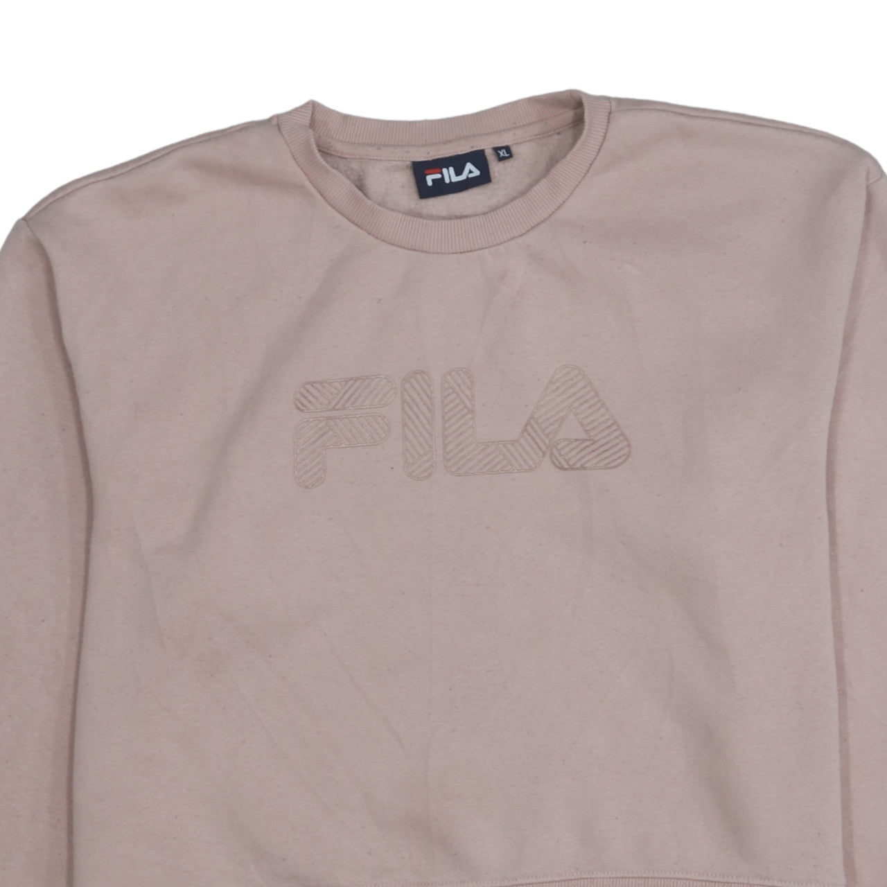 Womens UK Size XL FILA Beige Pullover Sweatshirt