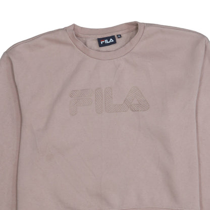 Womens UK Size XL FILA Beige Pullover Sweatshirt