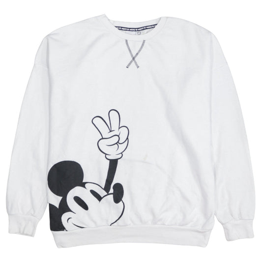 Womens UK Size 12 Disney White Pullover Sweatshirt