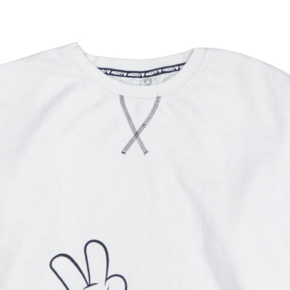 Womens UK Size 12 Disney White Pullover Sweatshirt