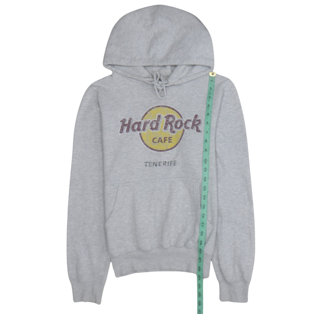 Unisex Adults UK Size S Hard Rock Cafe Grey Pullover Hoodie