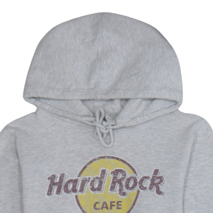 Unisex Adults UK Size S Hard Rock Cafe Grey Pullover Hoodie