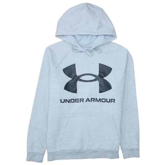 Mens UK Size L Under armour Grey Pullover Hoodie