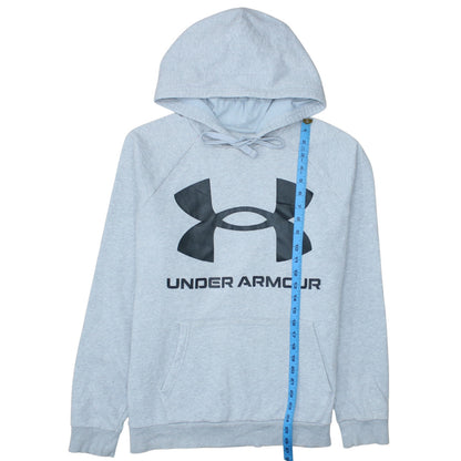 Mens UK Size L Under armour Grey Pullover Hoodie