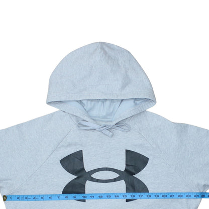 Mens UK Size L Under armour Grey Pullover Hoodie
