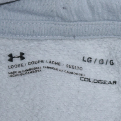 Mens UK Size L Under armour Grey Pullover Hoodie