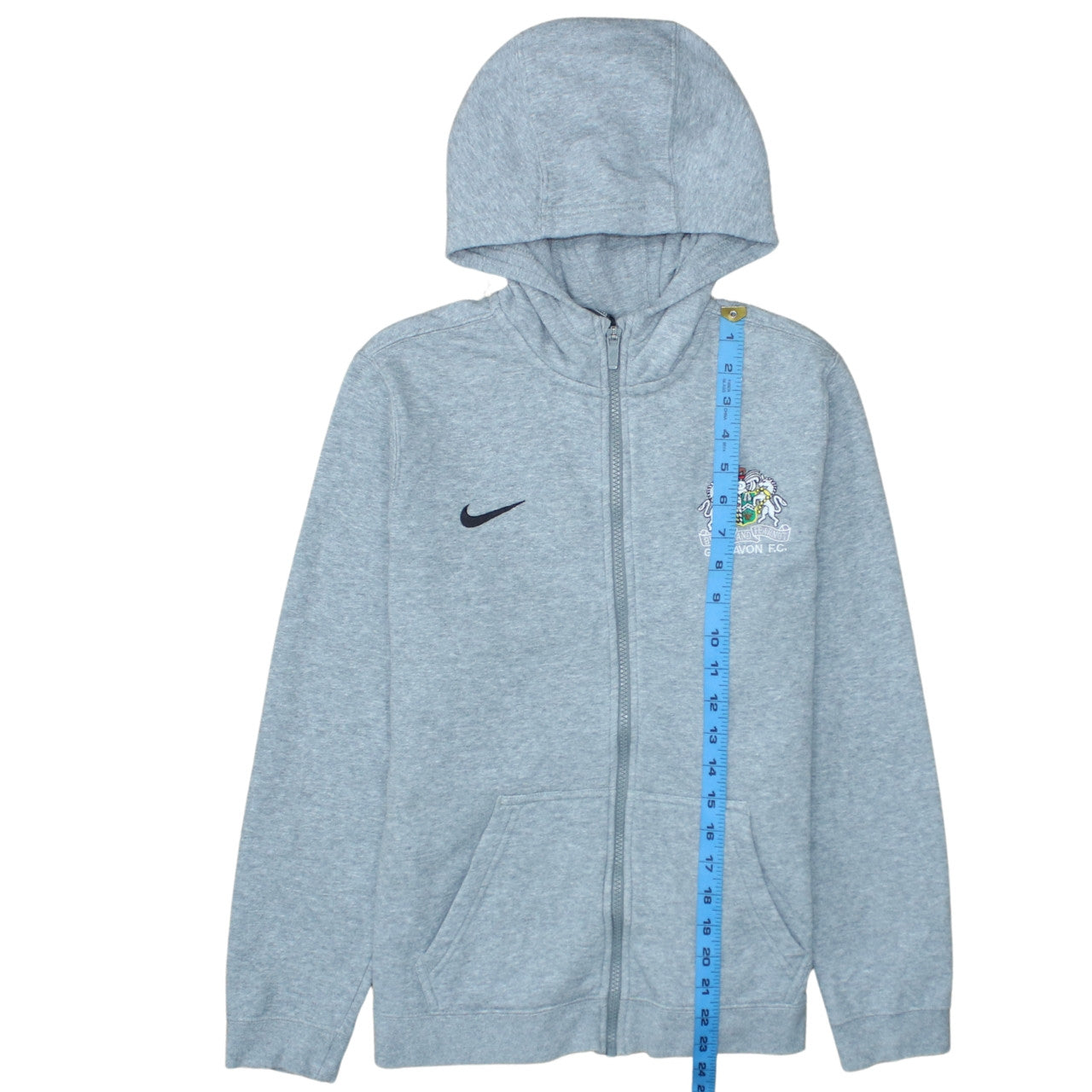 Boys UK Size XL Nike Grey Full Zip Hoodie