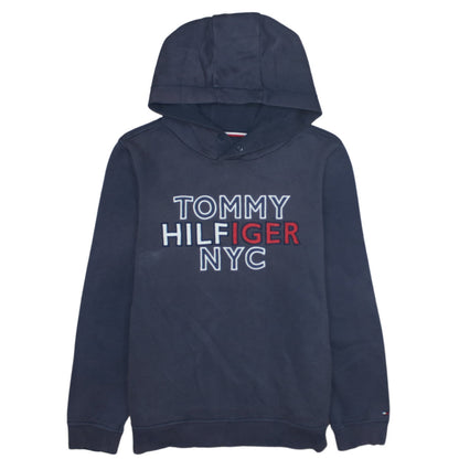 Boys UK Size 164 Tommy Hilfiger Blue Pullover Hoodie