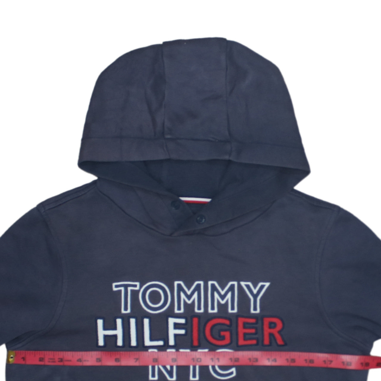 Boys UK Size 164 Tommy Hilfiger Blue Pullover Hoodie