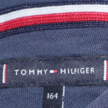 Boys UK Size 164 Tommy Hilfiger Blue Pullover Hoodie