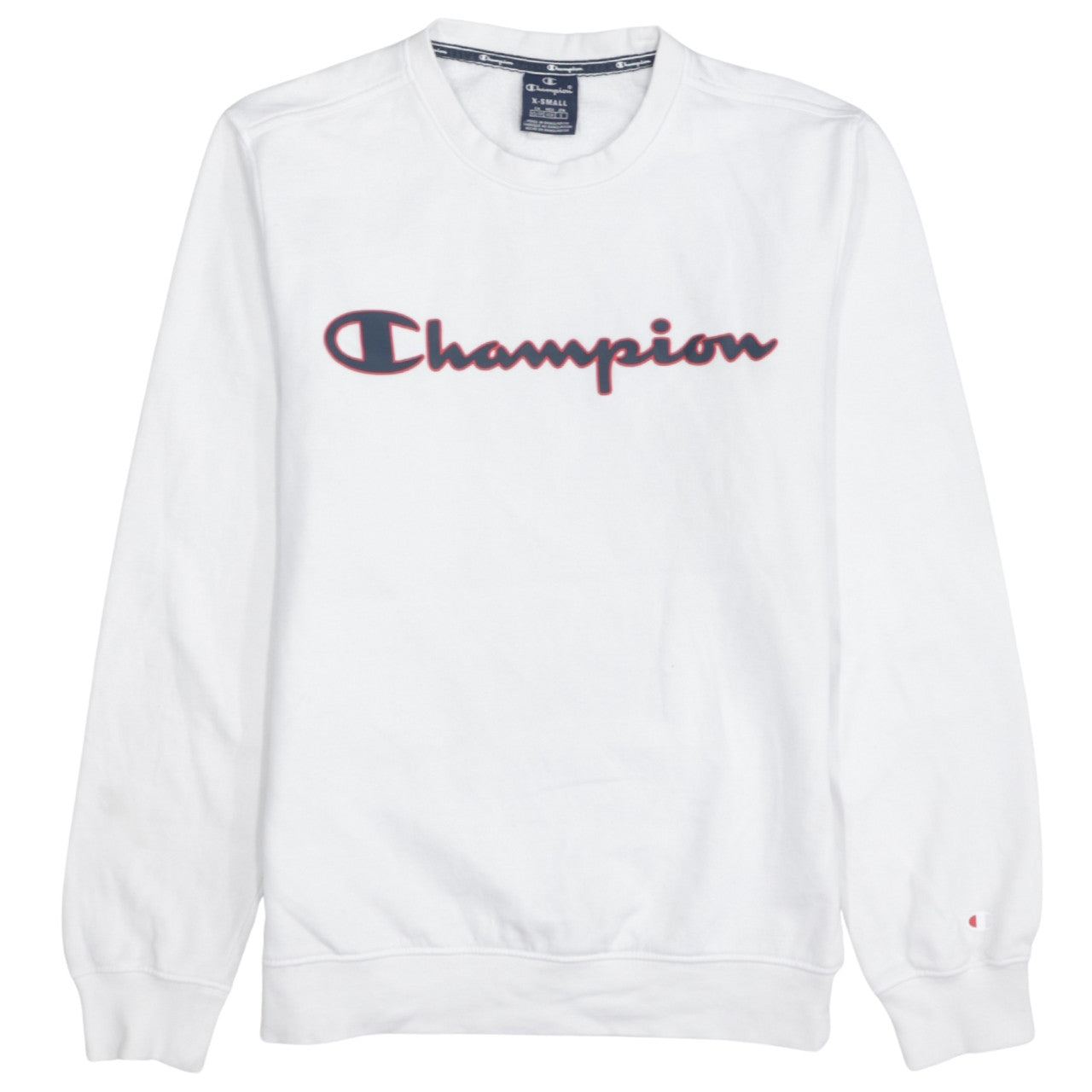 Mens UK Size XS Champion White Pullover Sweatshirt