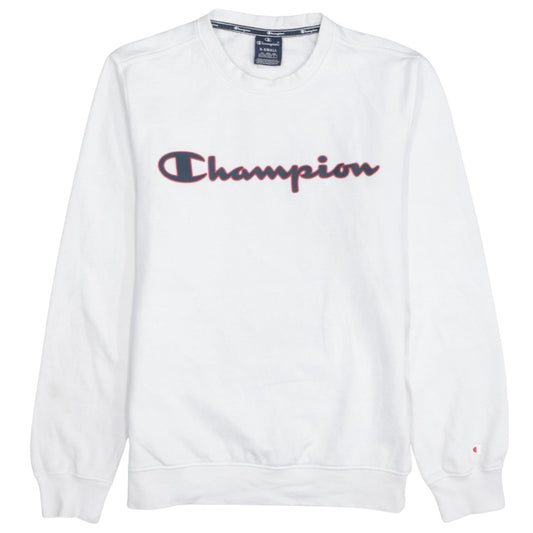 Mens UK Size XS Champion White Pullover Sweatshirt